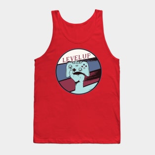 Level Up Gaming Nerds Vintage Retro Style Design Tank Top